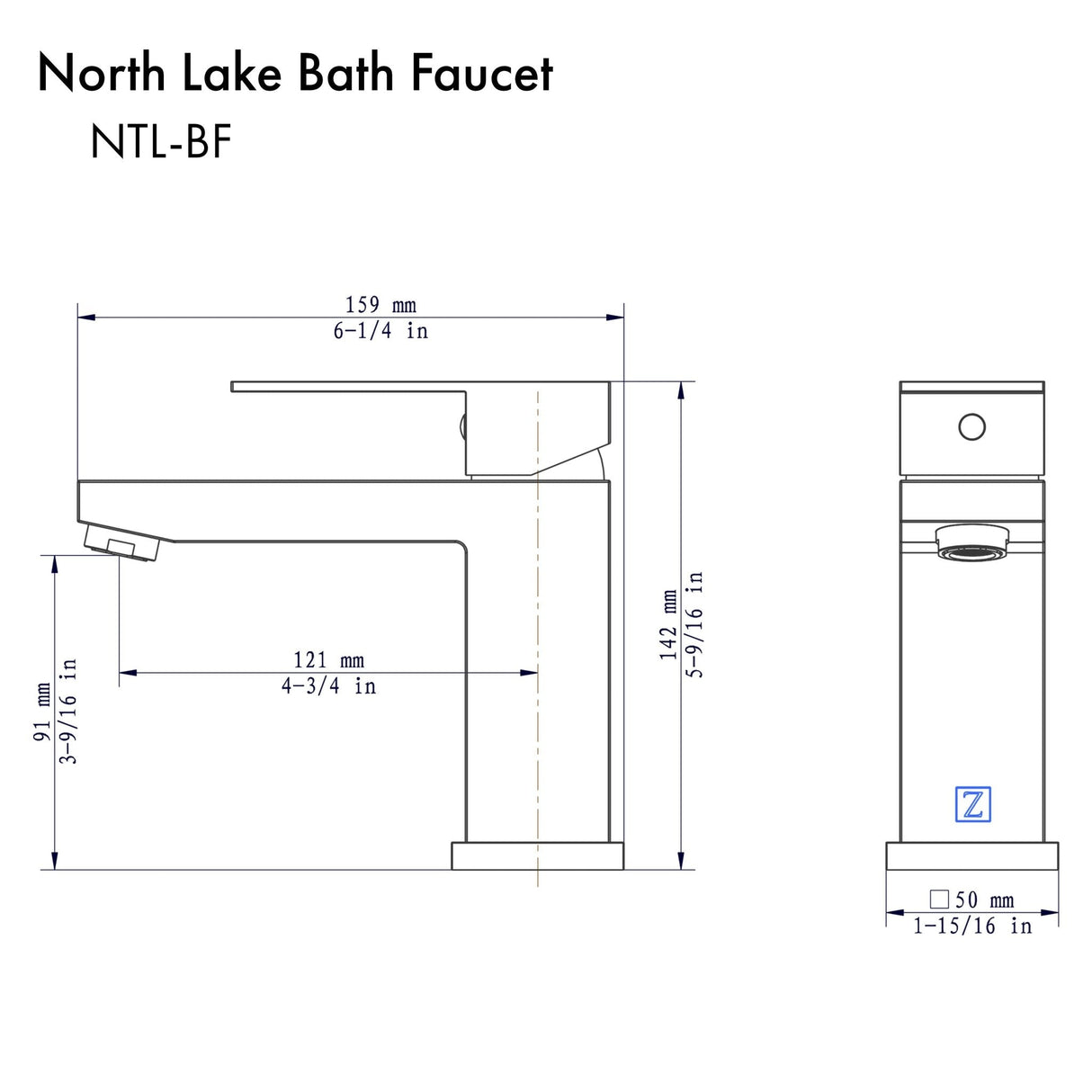 ZLINE North Lake Bath Faucet (NTL-BF)