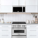 ZLINE Recirculating Over the Range Convection Microwave Oven with Charcoal Filters in Stainless Steel (MWO-OTRCF-30)