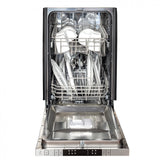 ZLINE 18 in. Compact Top Control Dishwasher with Oil-Rubbed Bronze Panel and Traditional Handle, 52dBa (DW-ORB-H-18)