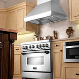 ZLINE Professional Ducted Wall Mount Range Hood in Stainless Steel (687)