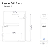 ZLINE Spooner Bath Faucet in Black Matte (SPN-BF-MB)