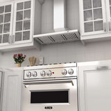 ZLINE 30 in. Kitchen Package with Stainless Steel Gas Range, Convertible Vent Range Hood and Microwave Drawer (3KP-SGRRH30-MW)