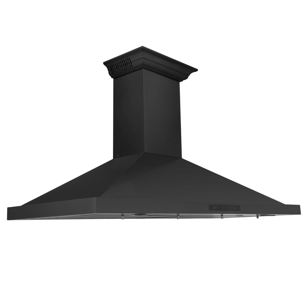 ZLINE Wall Mount Range Hood in Black Stainless Steel with Built-in CrownSound® Bluetooth Speakers (BSKBNCRN-BT) - Rustic Kitchen & Bath - Range Hood Accessories - Rustic Kitchen & Bath