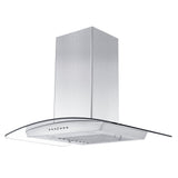 ZLINE Convertible Vent Wall Mount Range Hood in Stainless Steel & Glass (KZ)